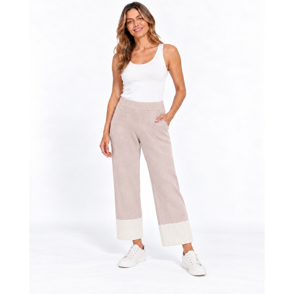 Barefoot Dreams CozyChic Ultra Lite Heather Blocked Ankle Pants Luster LP